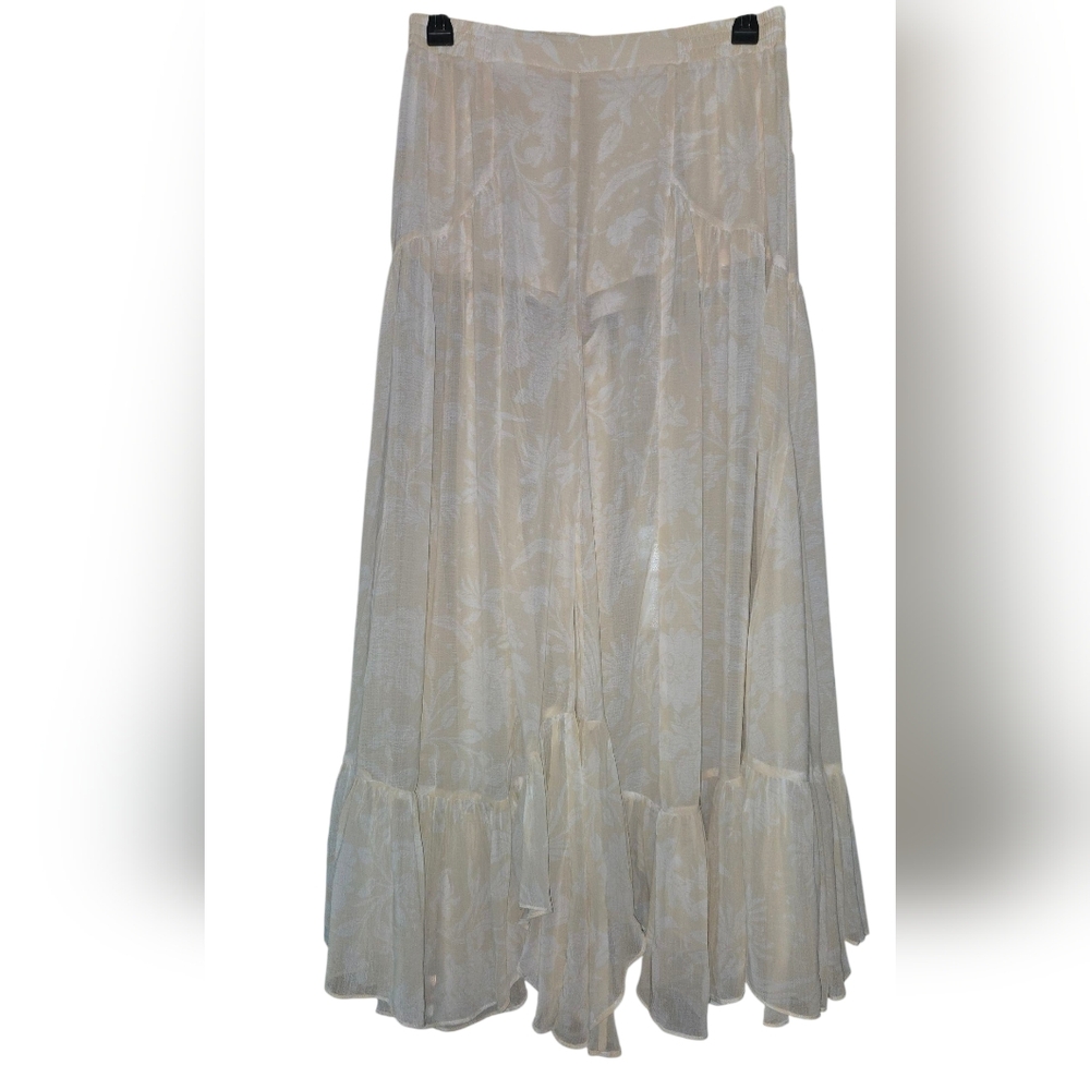 Elegant Cream Elephant Pants